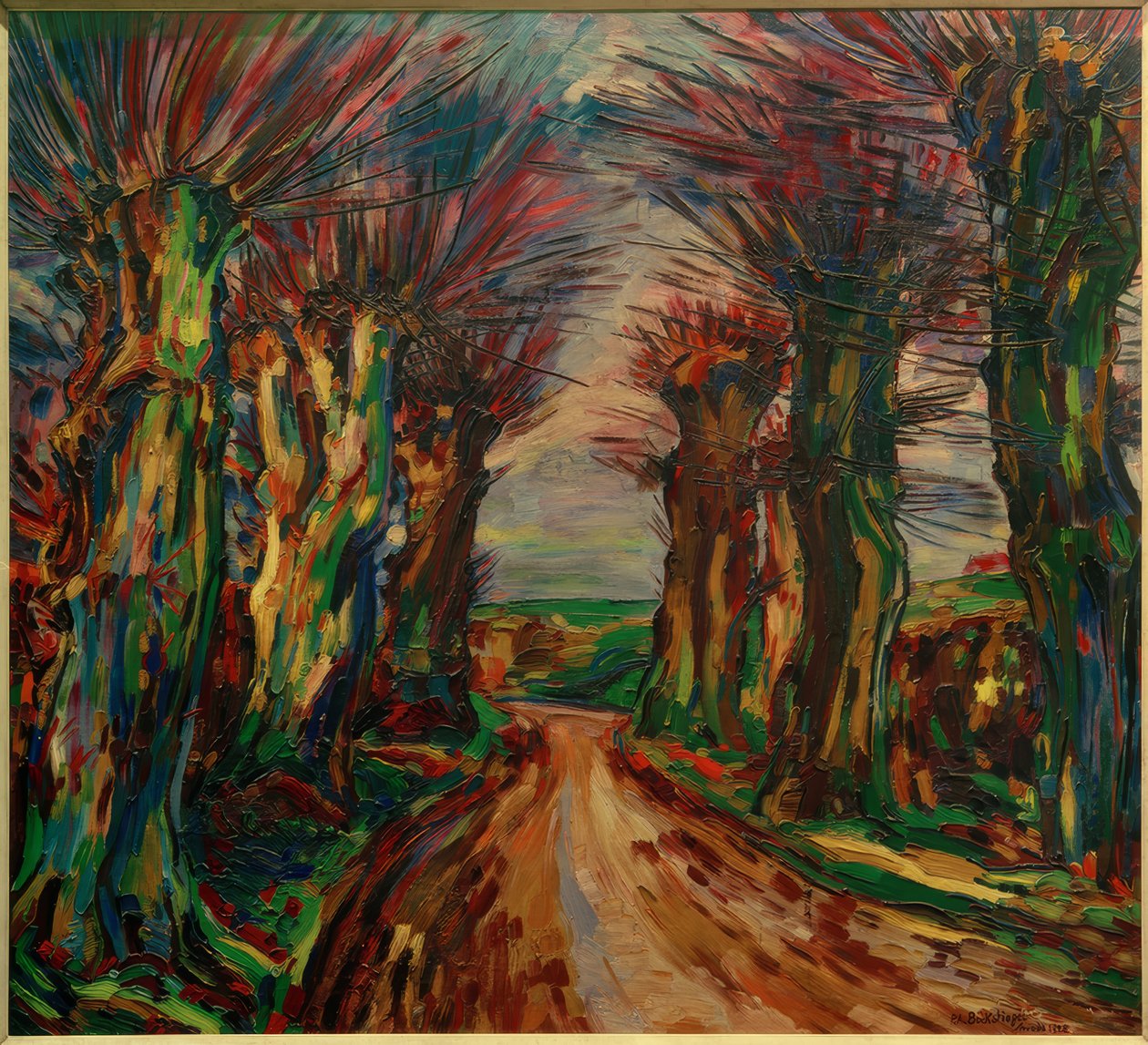 Weidenallee af Peter August Böckstiegel
