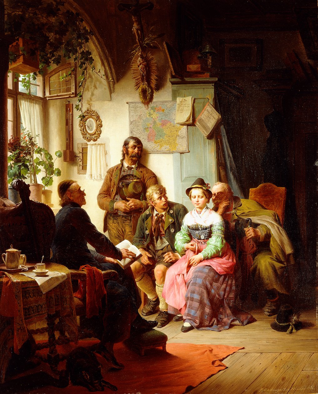 Ægteskabsinstruktionerne, 1866 af Peter Baumgartner