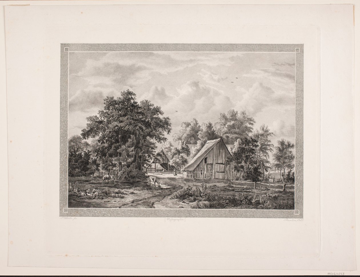 En bondegård af Peter Christian Schøler