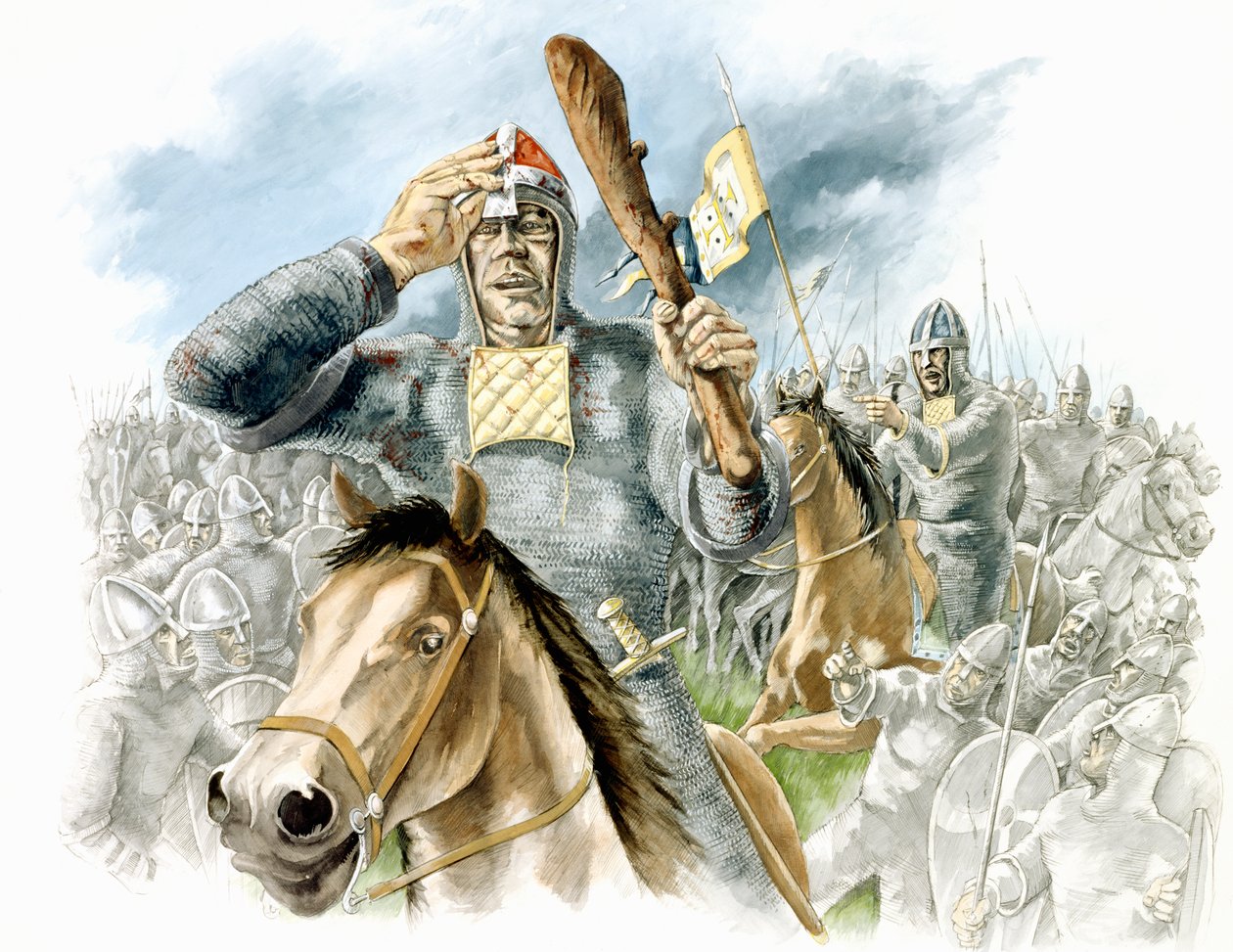 Slaget ved Hastings, 1066, c1990-2010 af Peter Dunn