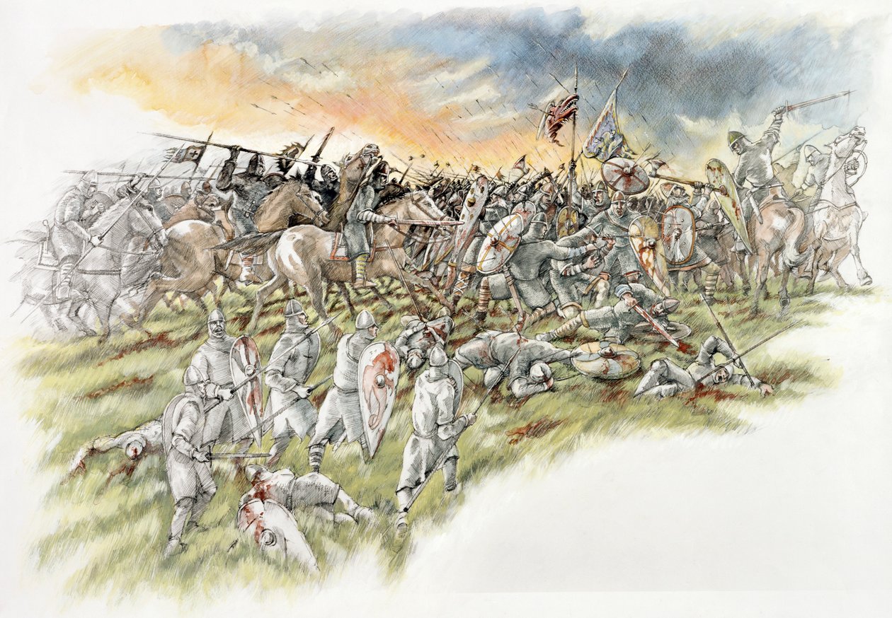 Slaget ved Hastings, 1066 c1990-2010 af Peter Dunn