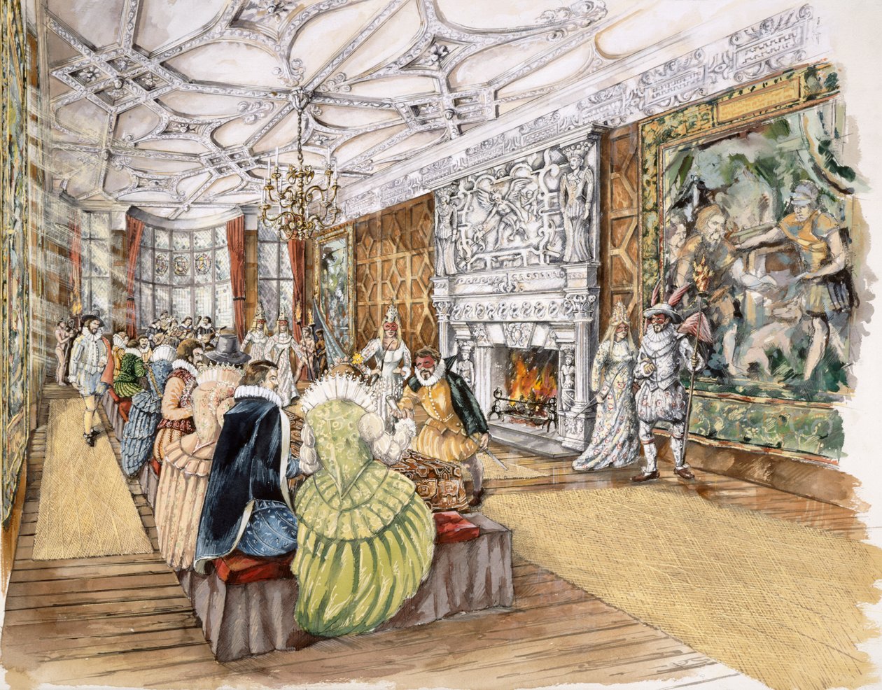 Berry Pomeroy Castle, c1600, c1990-2010 af Peter Dunn