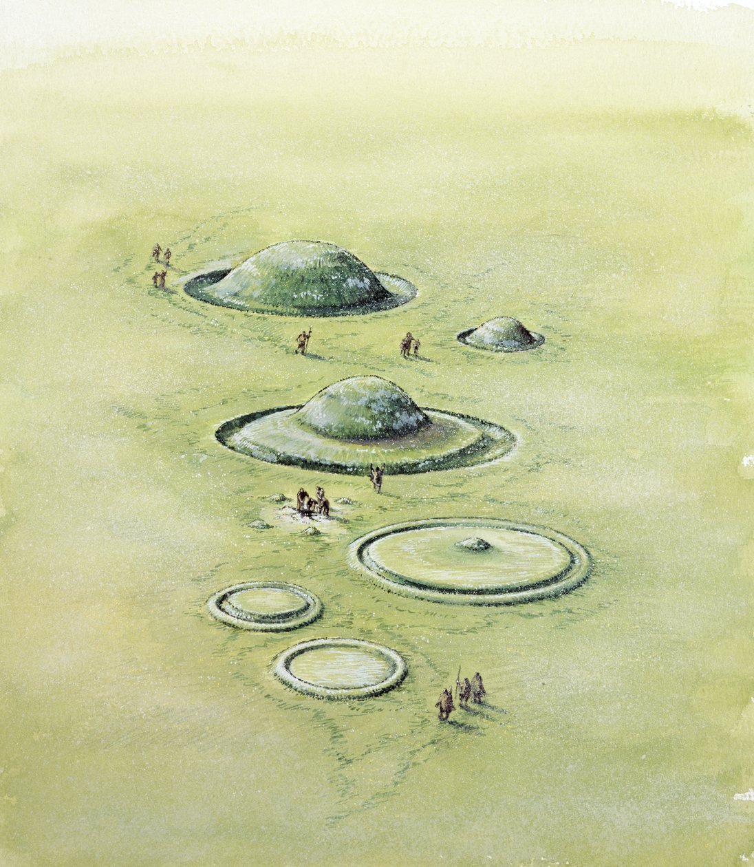 Bronzealderbørtyper, bronzealder, c1990-2010 af Peter Dunn