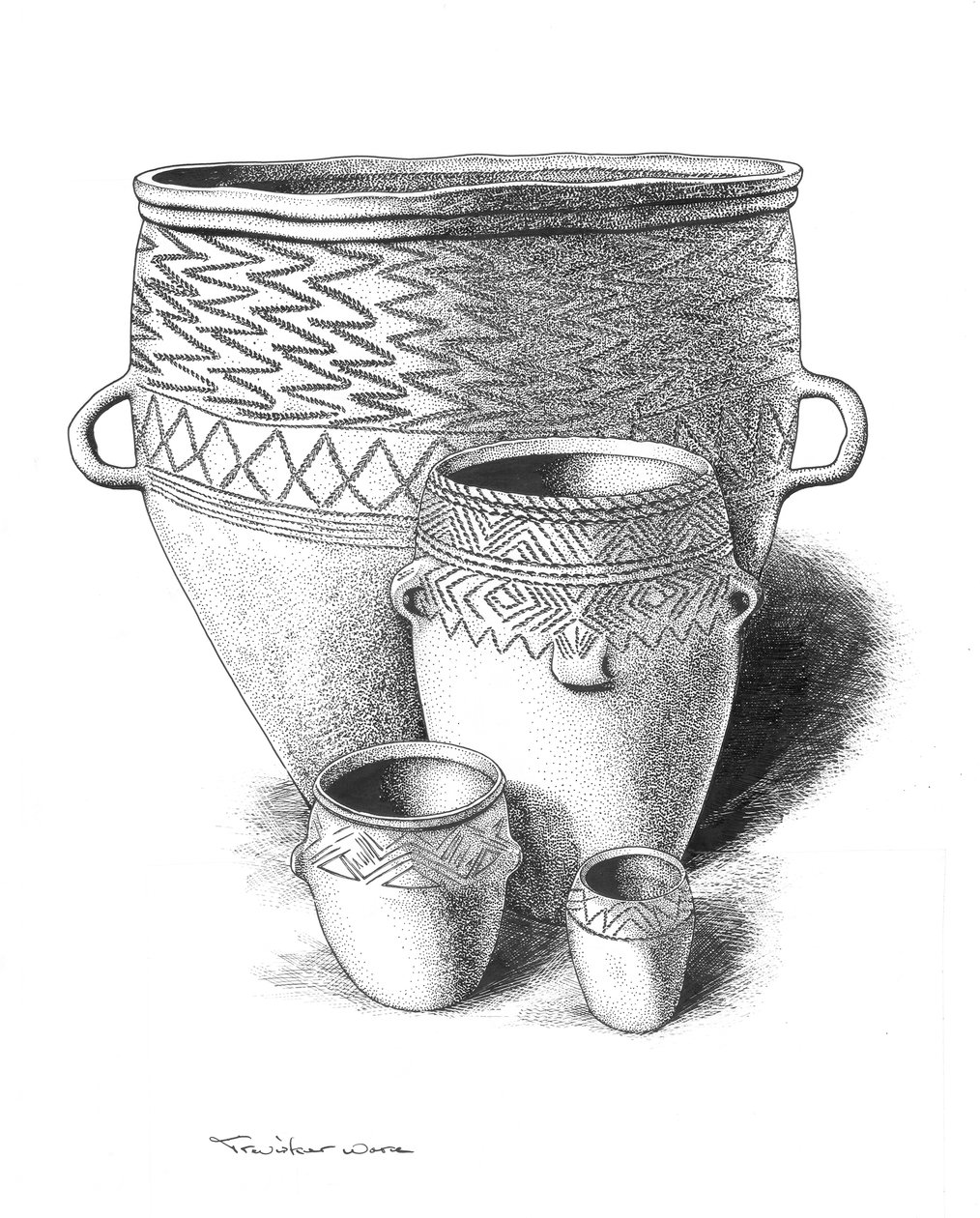 Bronzealderkeramik af Peter Dunn
