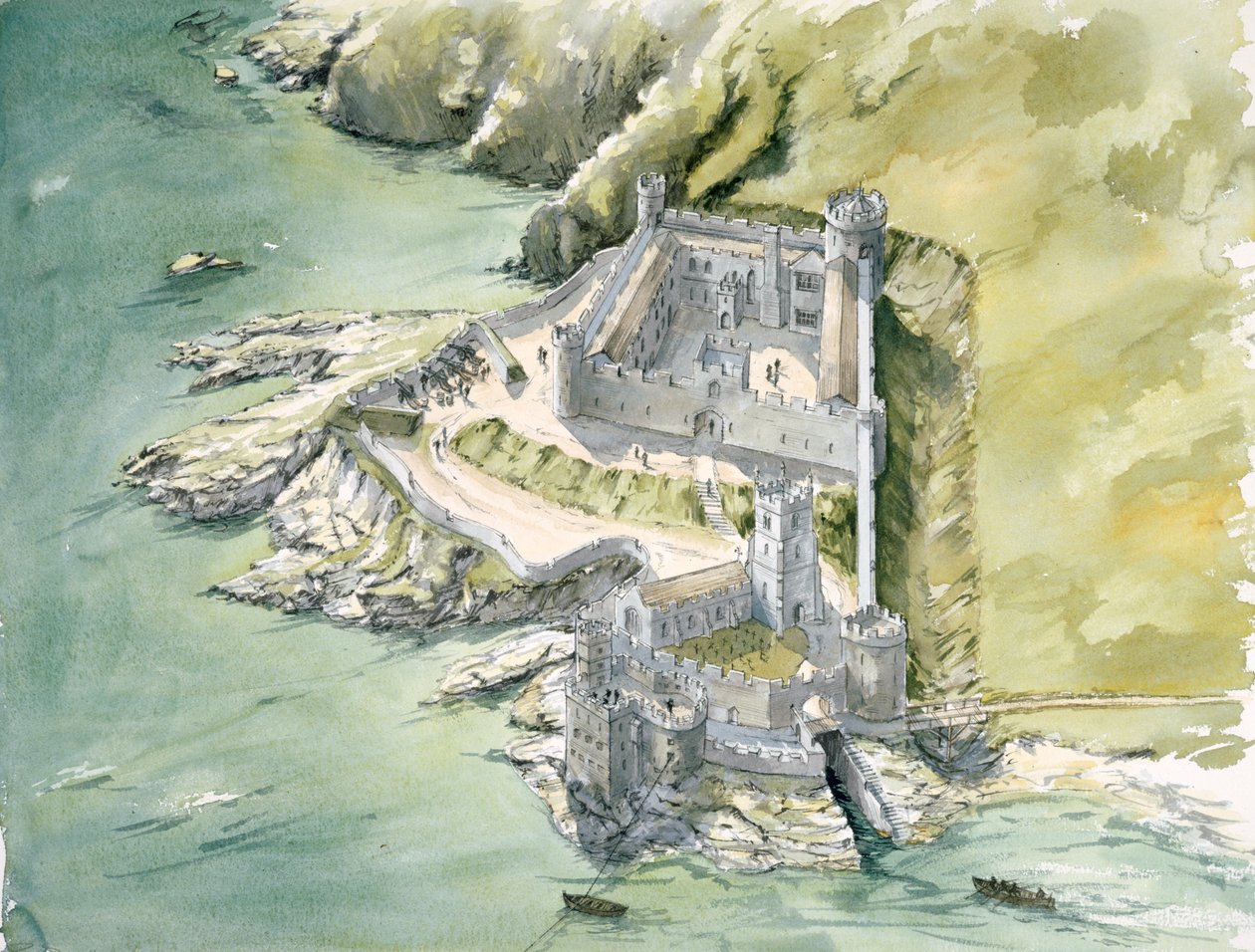 Dartmouth Castle, c1550, c1990-2010 af Peter Dunn