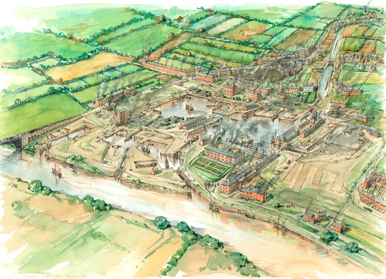 Udvikling af Stourport c1809, c1980-2010 af Peter Dunn
