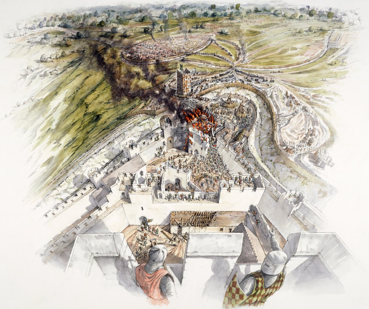 Dover Castle belejring, 1216, c1990-2010 af Peter Dunn