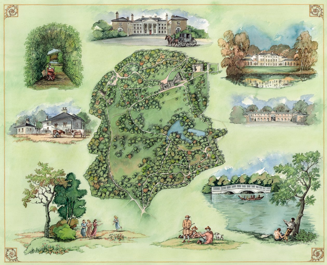 Kenwood House and grounds, c1600-tallet, c1990-2010 af Peter Dunn