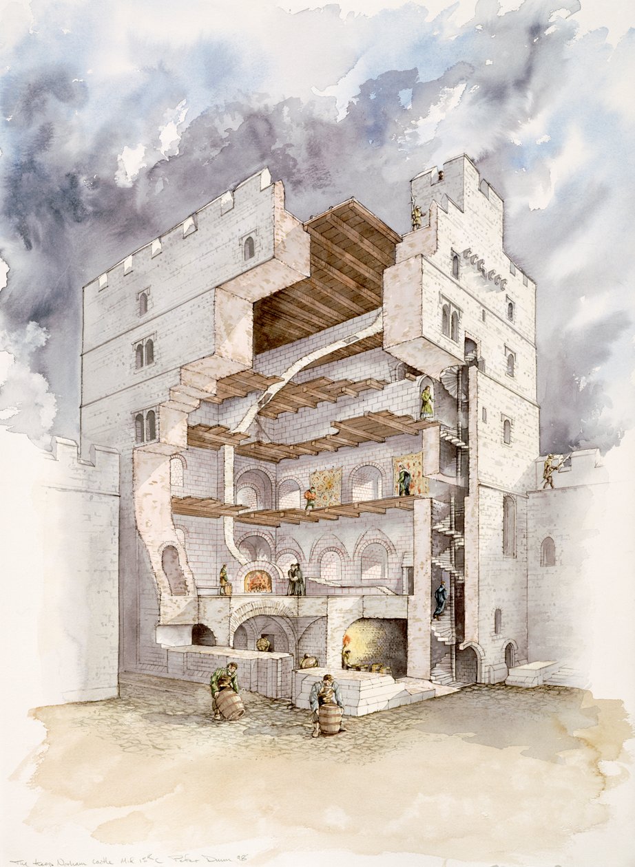 Norham Castle, midten af det 15. århundrede, 1990-2010 af Peter Dunn