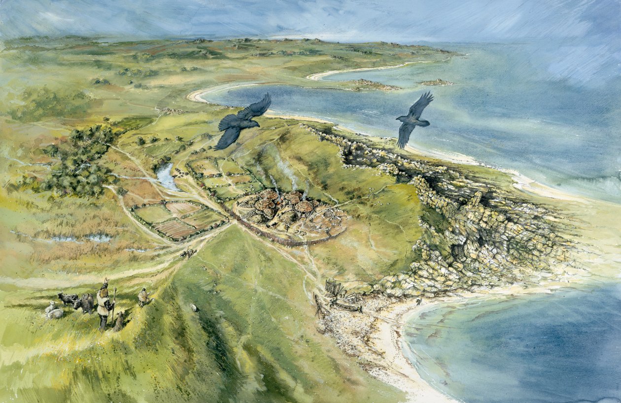 Nornour, Isles of Scilly, 500 f.Kr., c 1990-2010 af Peter Dunn