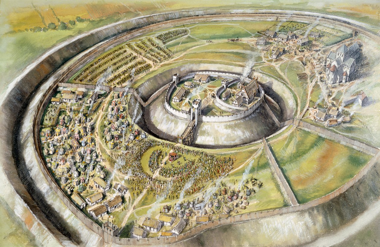 Gamle Sarum, 1086, c1990-2010 af Peter Dunn