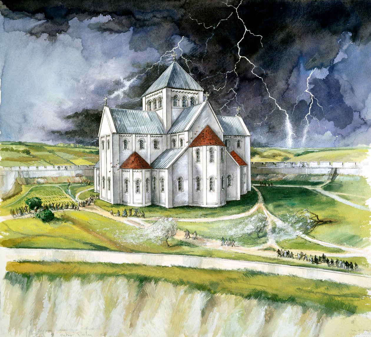 Gamle Sarum, 1092, c1990-2010 af Peter Dunn