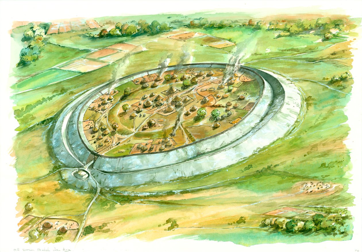 Old Sarum, jernalder, c1990-2010 af Peter Dunn