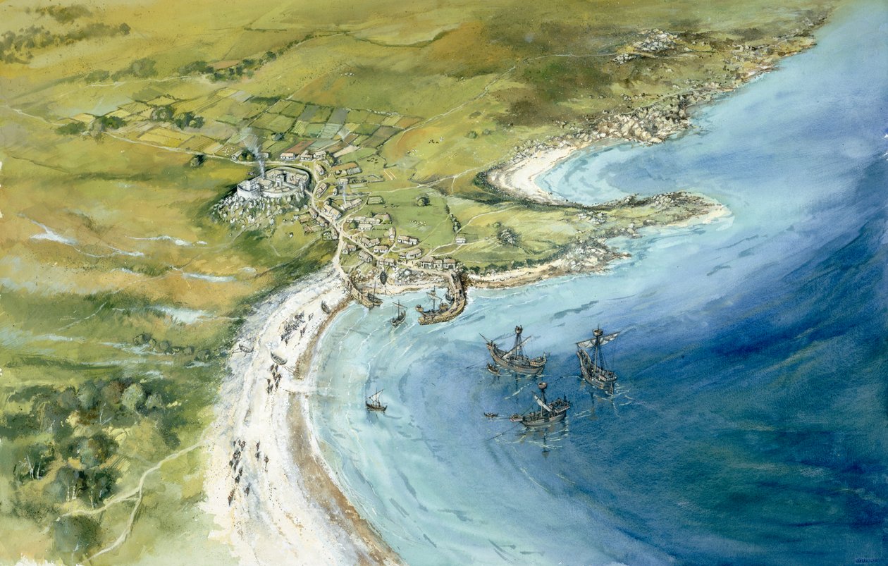 Old Town, Isles of Scilly, 14. århundrede, c1990-2010 af Peter Dunn