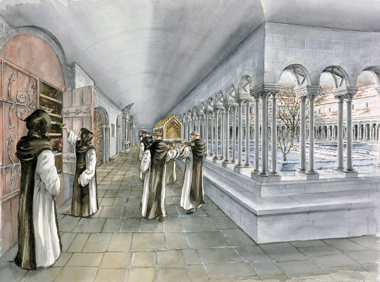Rievaulx Abbey, 13. århundrede, c1990-2010 af Peter Dunn