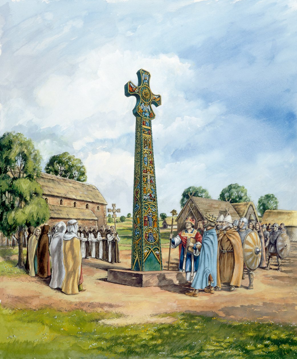 Sandbach-kors, 9. århundrede, c1990-2010 af Peter Dunn