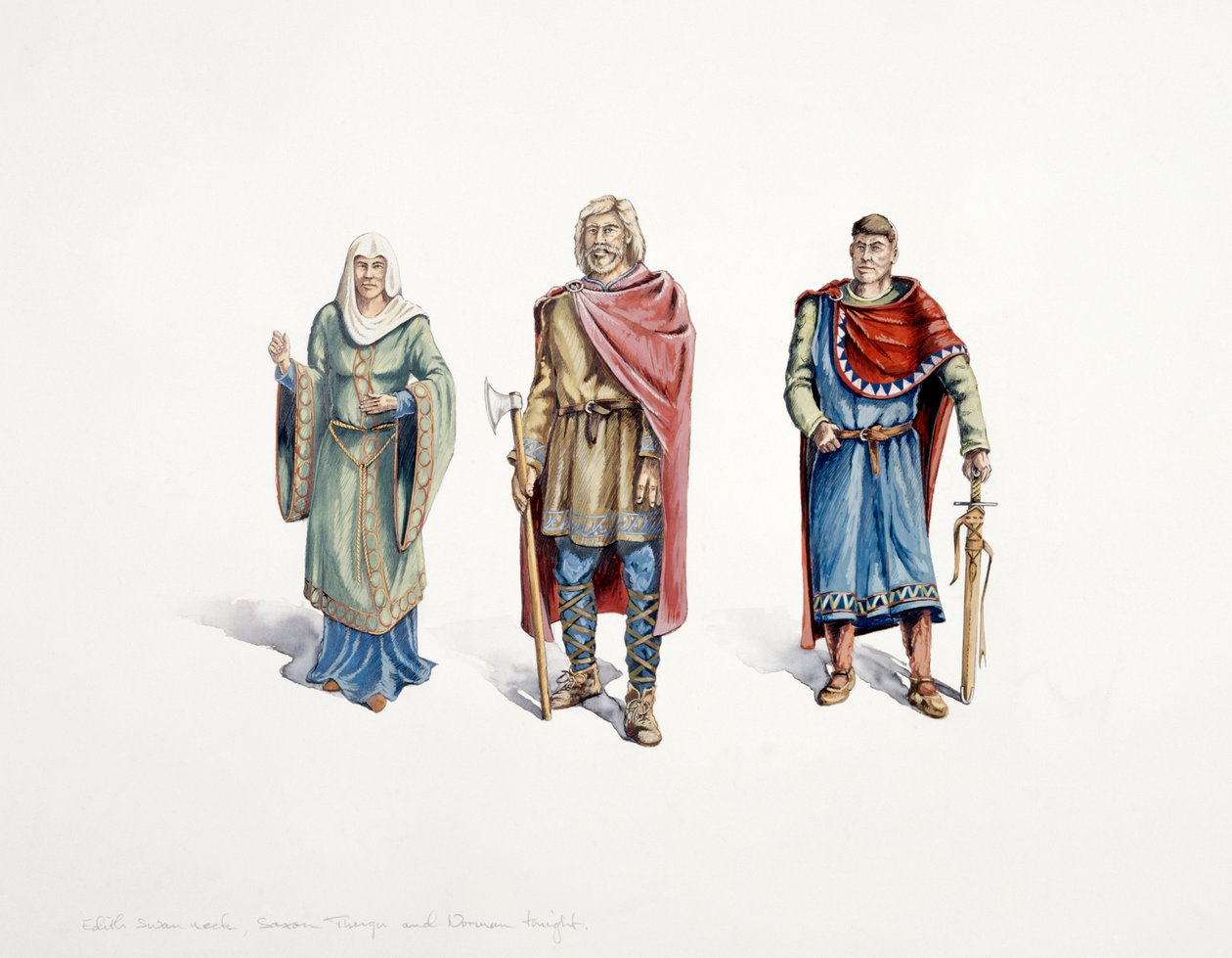 Saksere og normannere, c1000-tallet, c1990-2010 af Peter Dunn