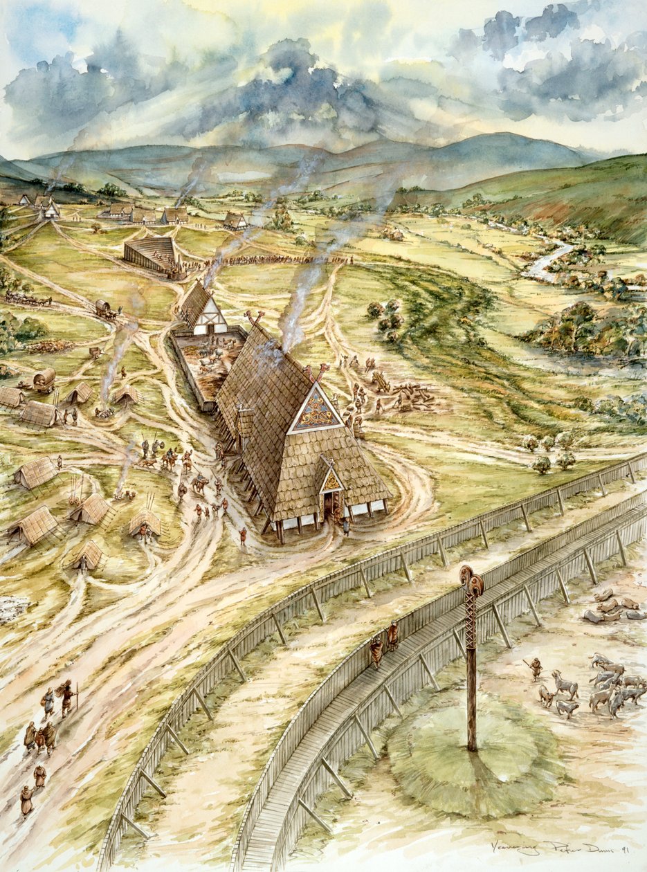 Yeavering, 627, c1990-2010 af Peter Dunn