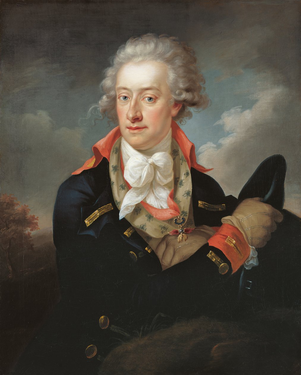 Portræt af Alois I von Liechtenstein (Luis I). Príncipe de Liechtenstein (1781-1805) af Peter Edward Stroehling