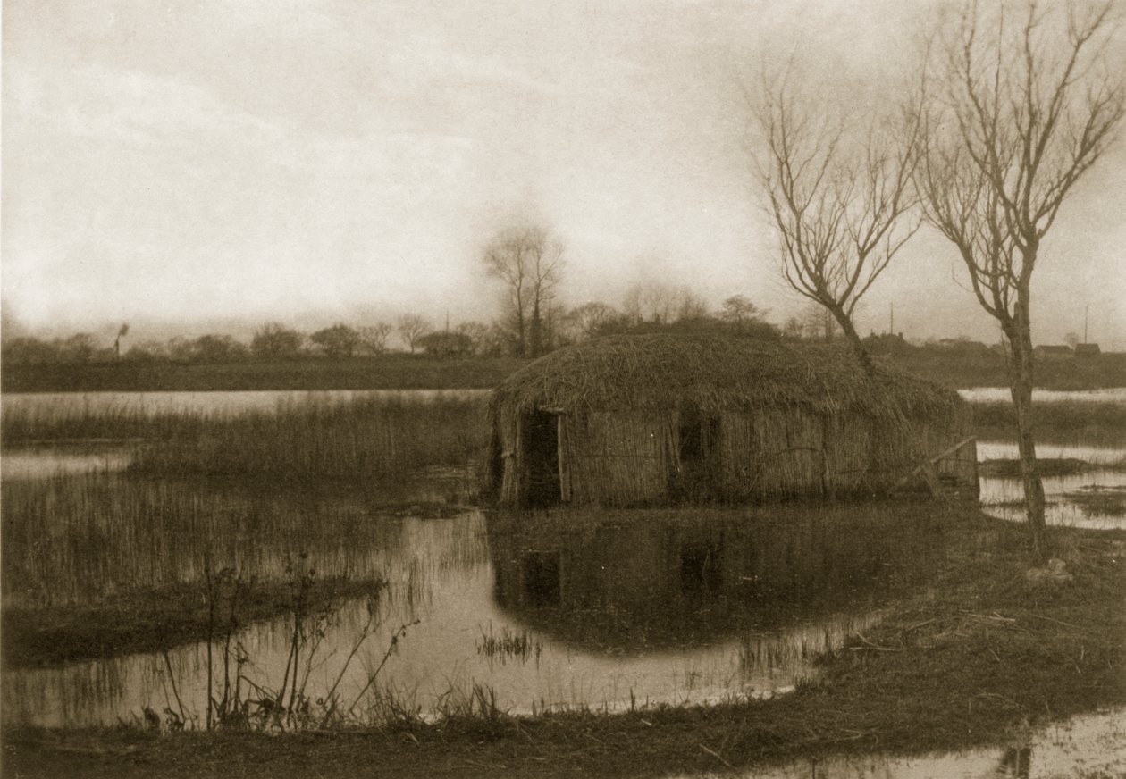 Et hjem i en rørskib, liv og landskab på Norfolk Broads, ca. 1886 af Peter Emerson und Thomas Goodall
