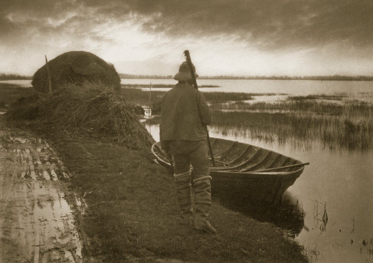 Marsh Man på vej til at skære Schoof-ting, ca. 1886 af Peter Emerson und Thomas Goodall