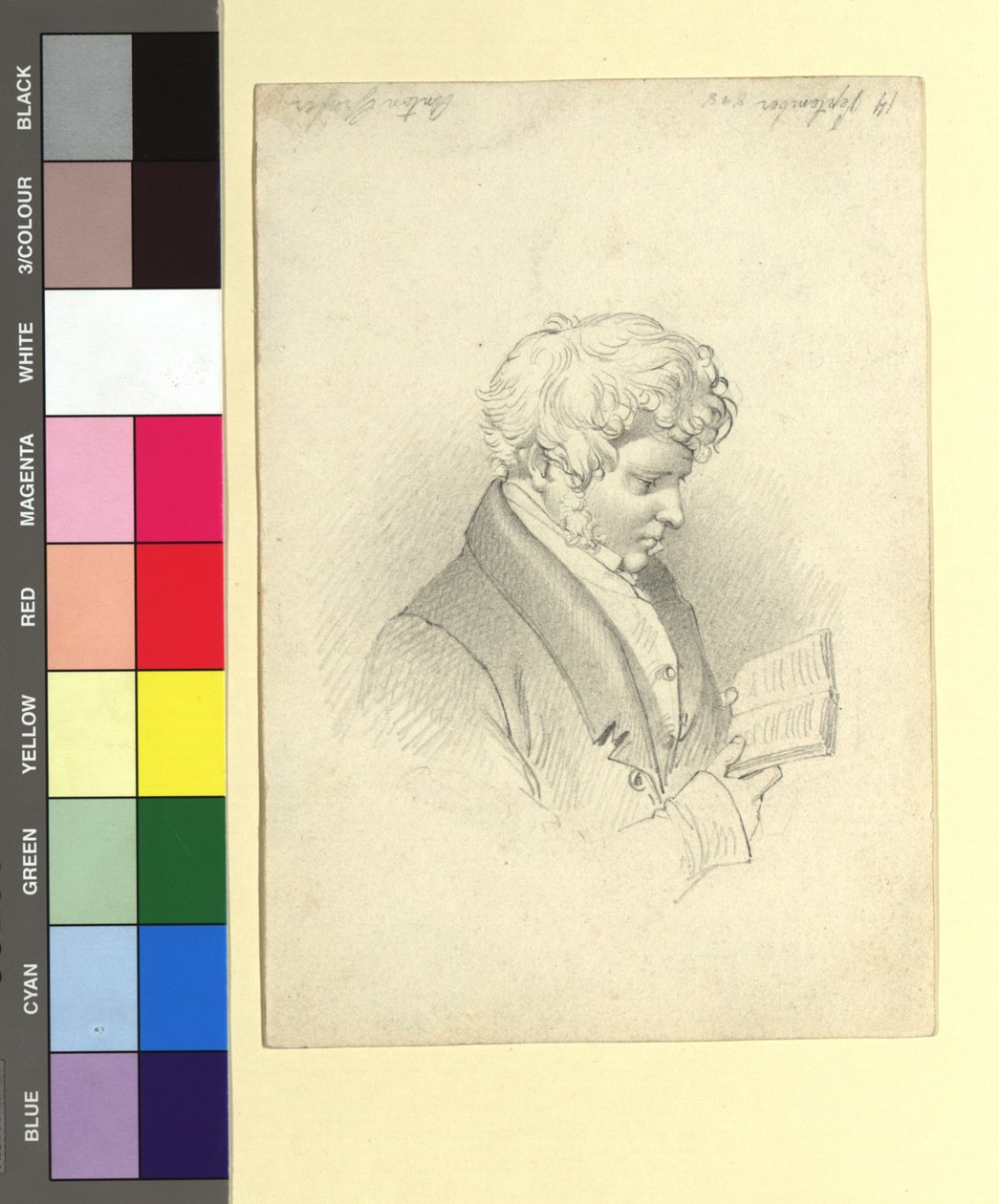 Anton Gräffer (1786-1852), musikskribent, komponist, guitarist af Peter Fendi