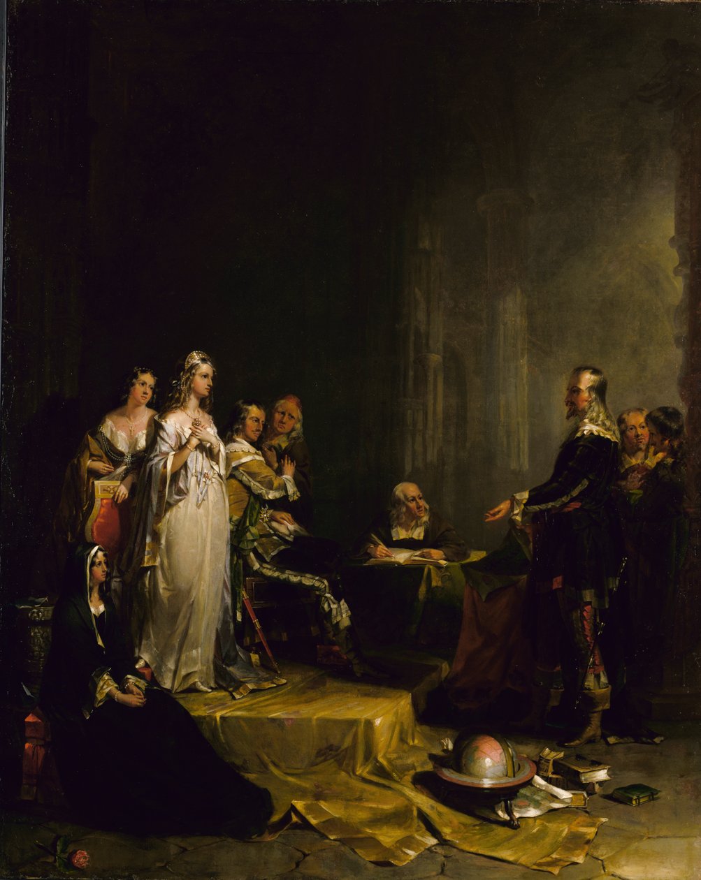 Columbus før dronningen, 1841. af Peter Frederick Rothermel