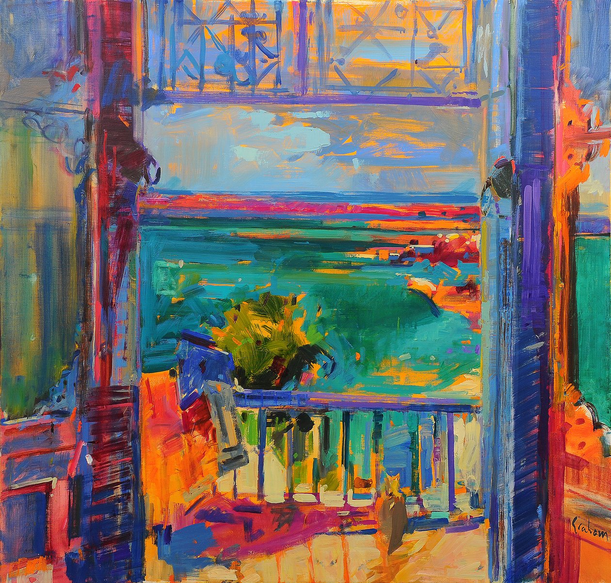 Paradisets balkon af Peter Graham (Contemporary)