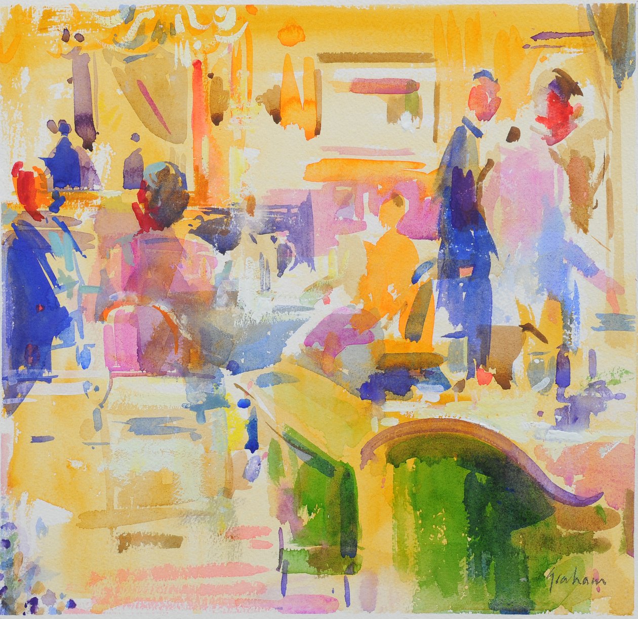 Morgenmad på The Carlyle, New York af Peter Graham (Contemporary)