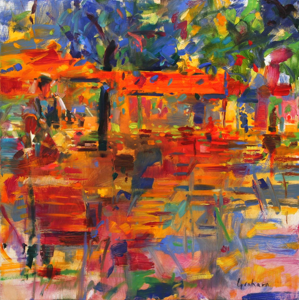 Faldende blade, Paris af Peter Graham (Contemporary)