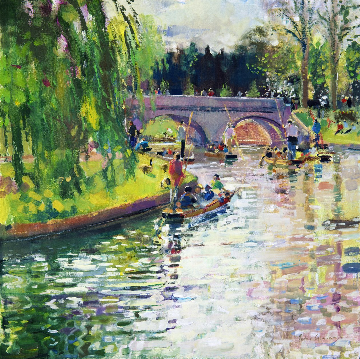 Glad grøn sommer, 1997 af Peter Graham (Contemporary)
