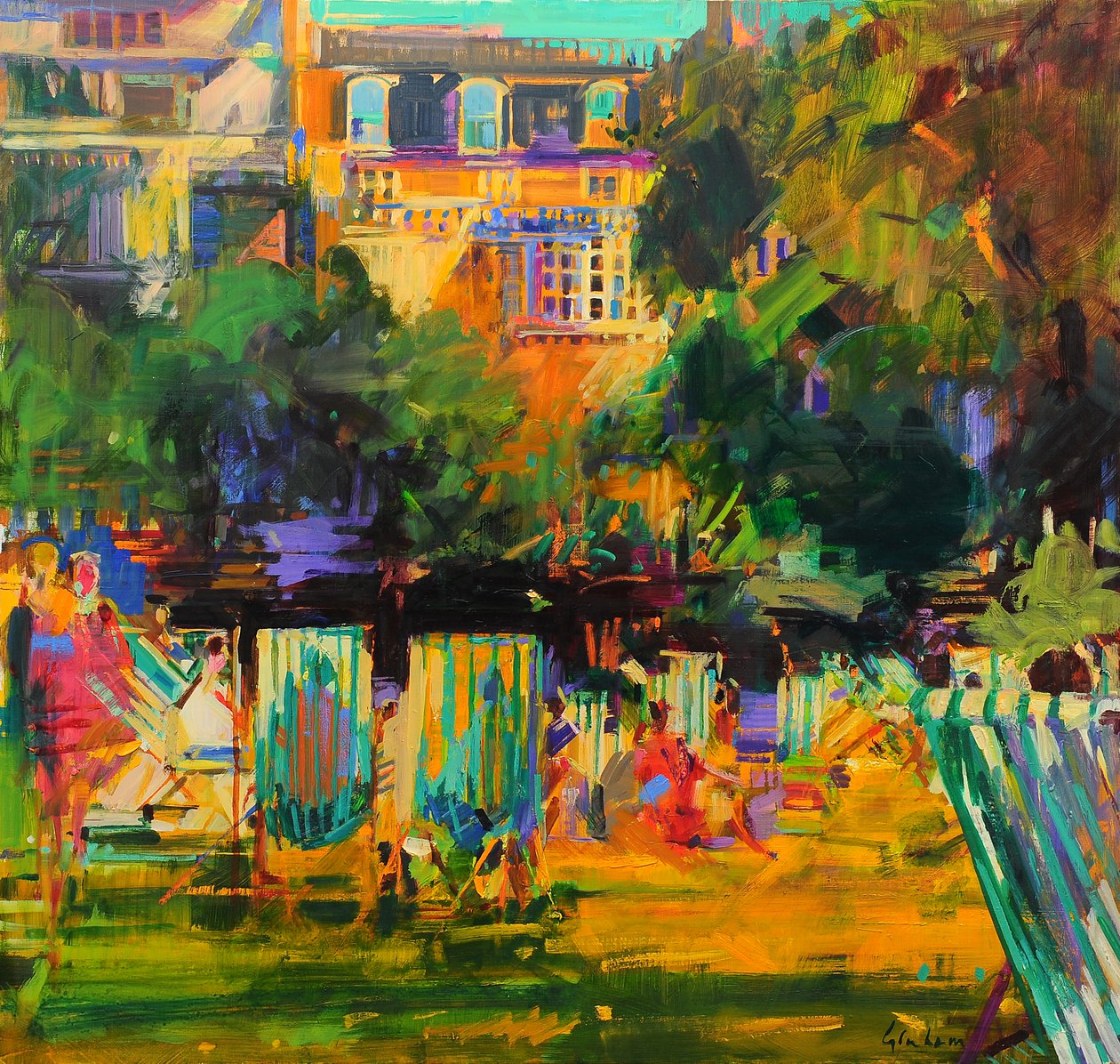 Grøn Park af Peter Graham (Contemporary)