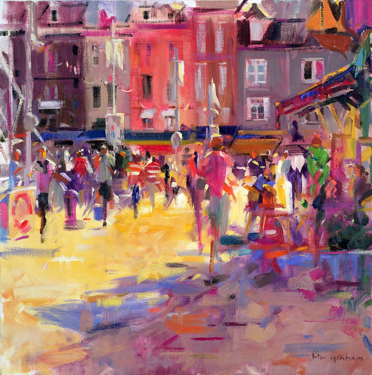 Honfleur Promenade af Peter Graham (Contemporary)