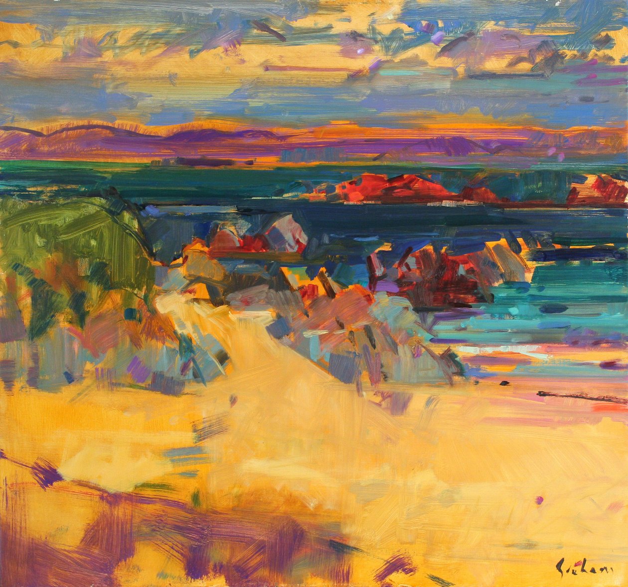 North End, Iona, 2012 af Peter Graham (Contemporary)