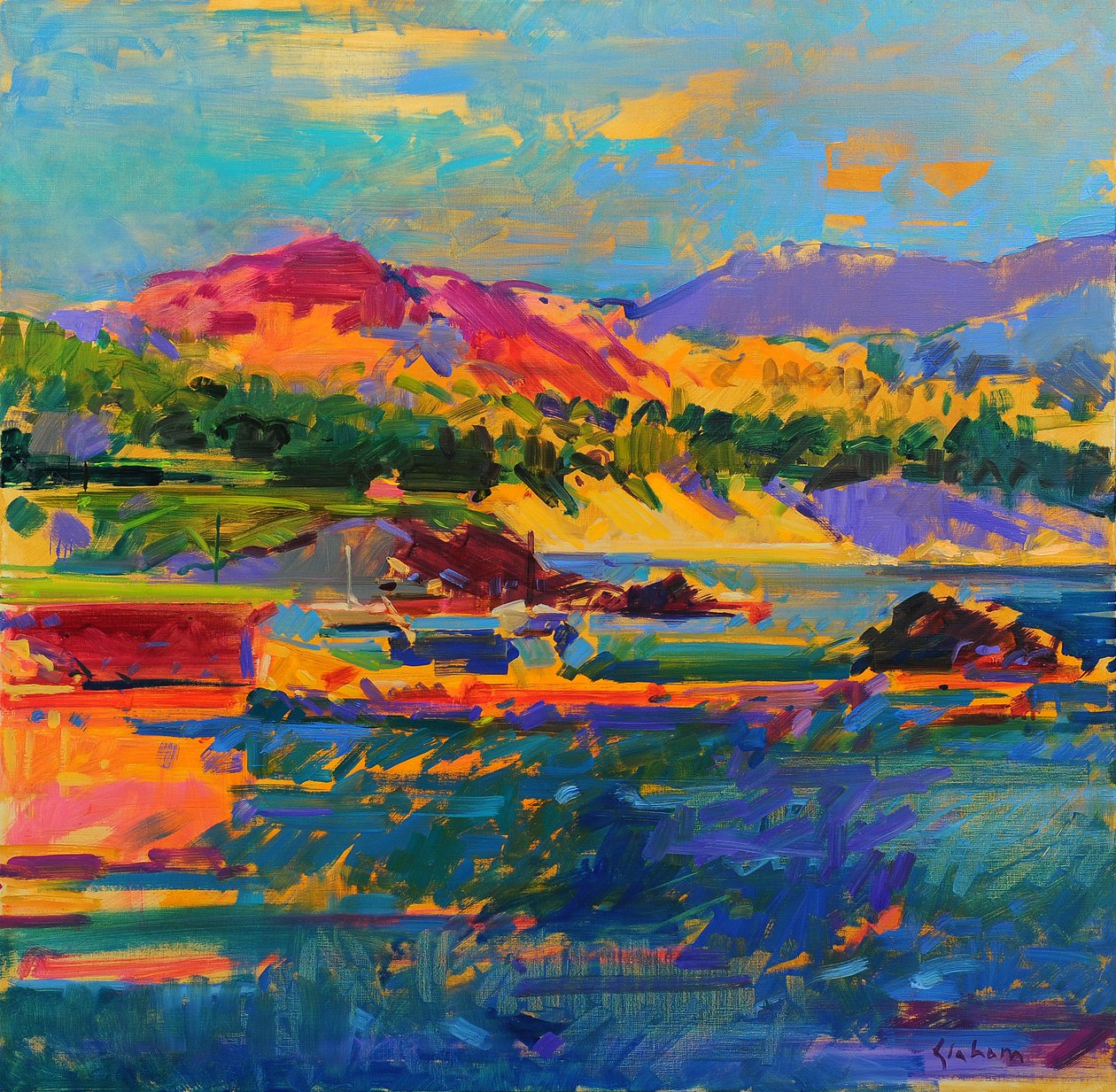 Pebble Beach mod Carmel af Peter Graham (Contemporary)
