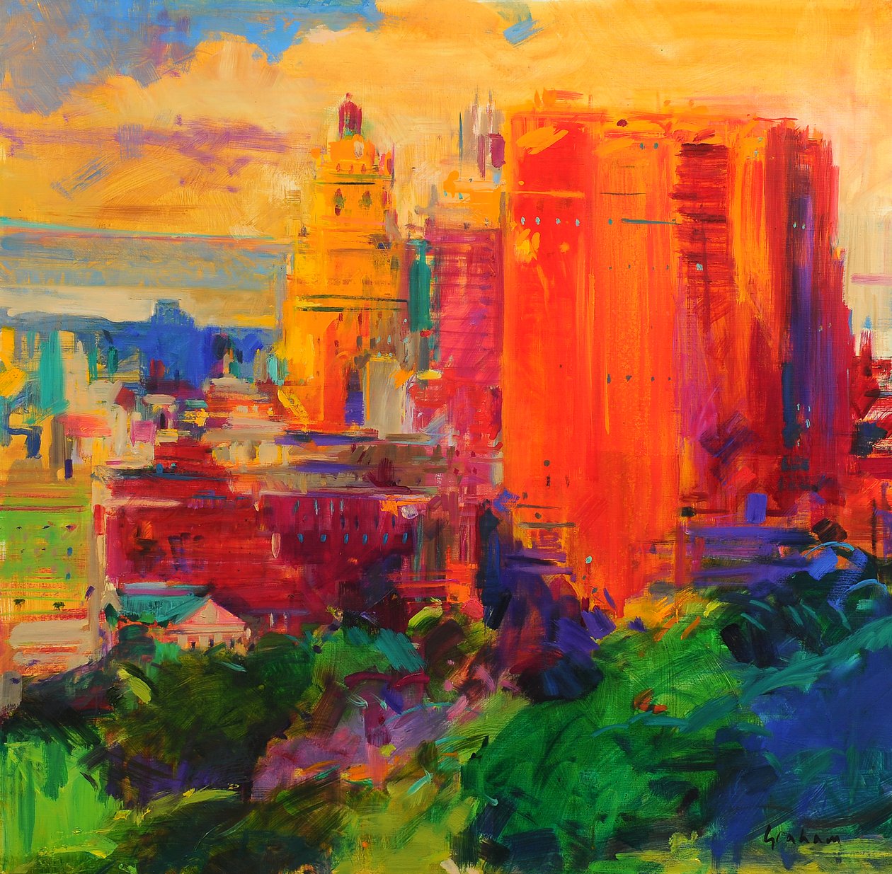 The Majestic, New York af Peter Graham (Contemporary)