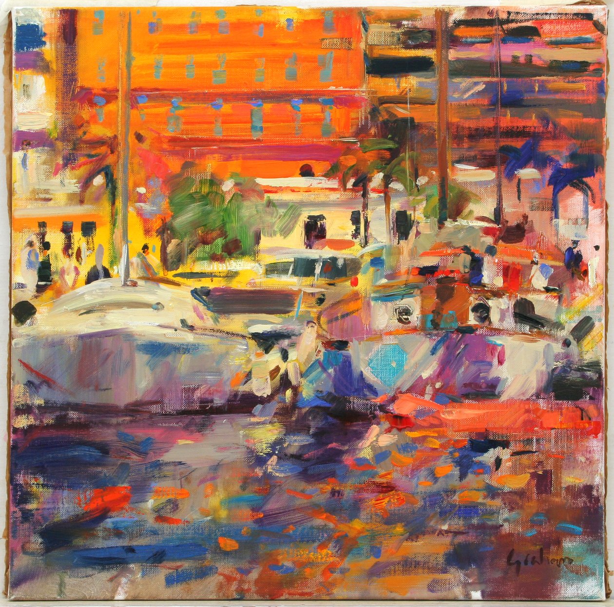 Rivieraen ved Menton af Peter Graham (Contemporary)
