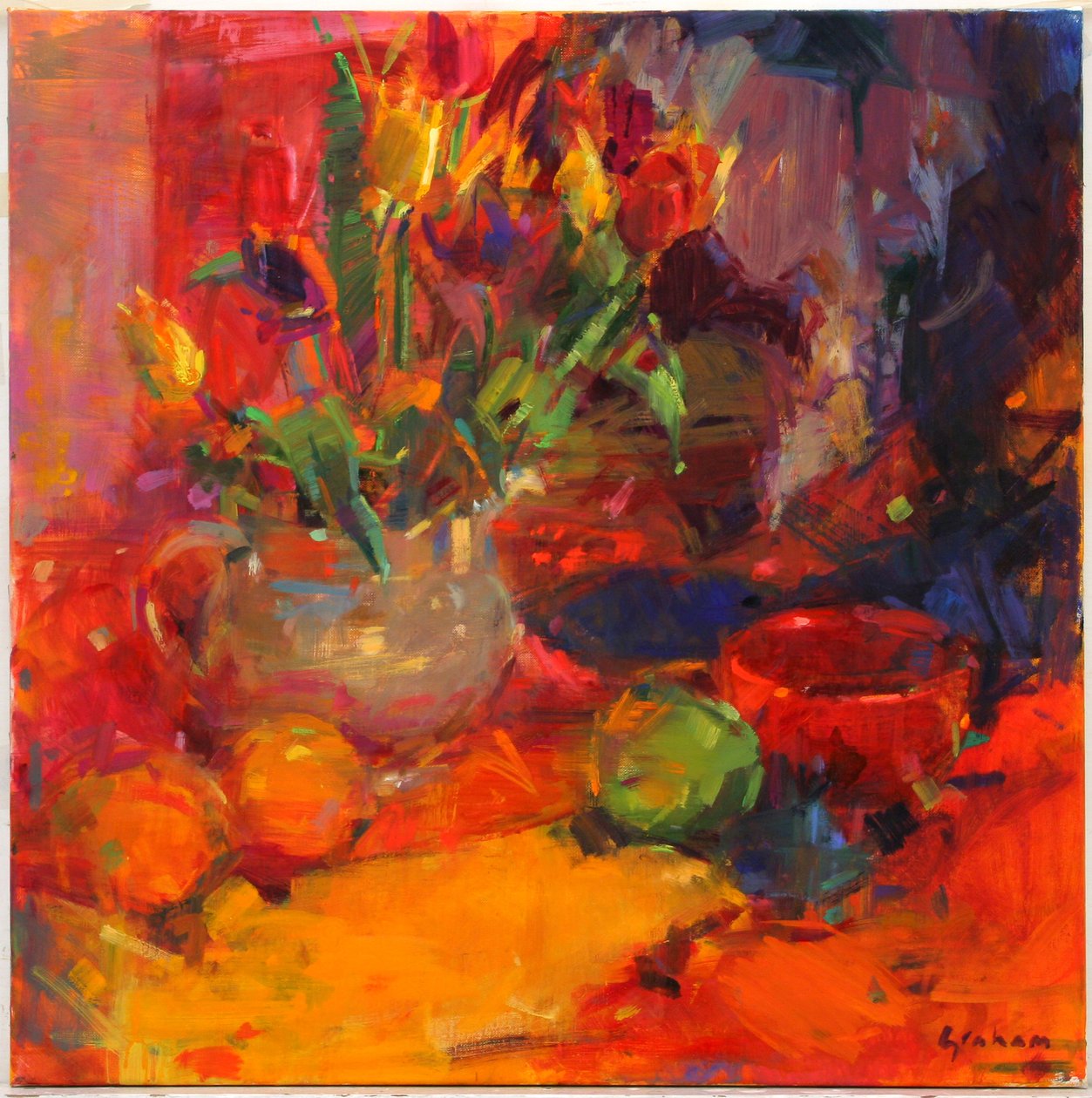 Tulipanbord af Peter Graham (Contemporary)
