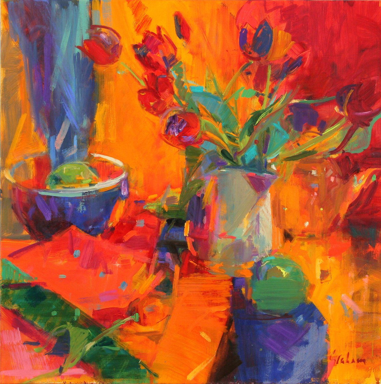Tulipaner, 2012 af Peter Graham (Contemporary)