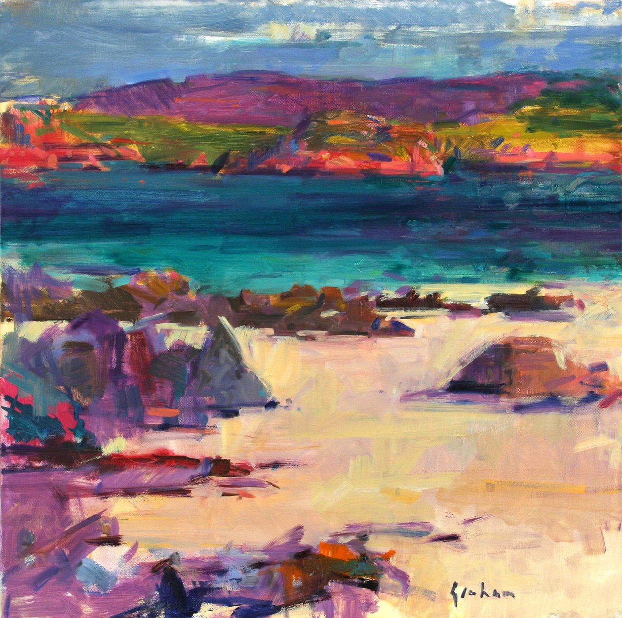 White Sands, Iona, 2011 af Peter Graham (Contemporary)