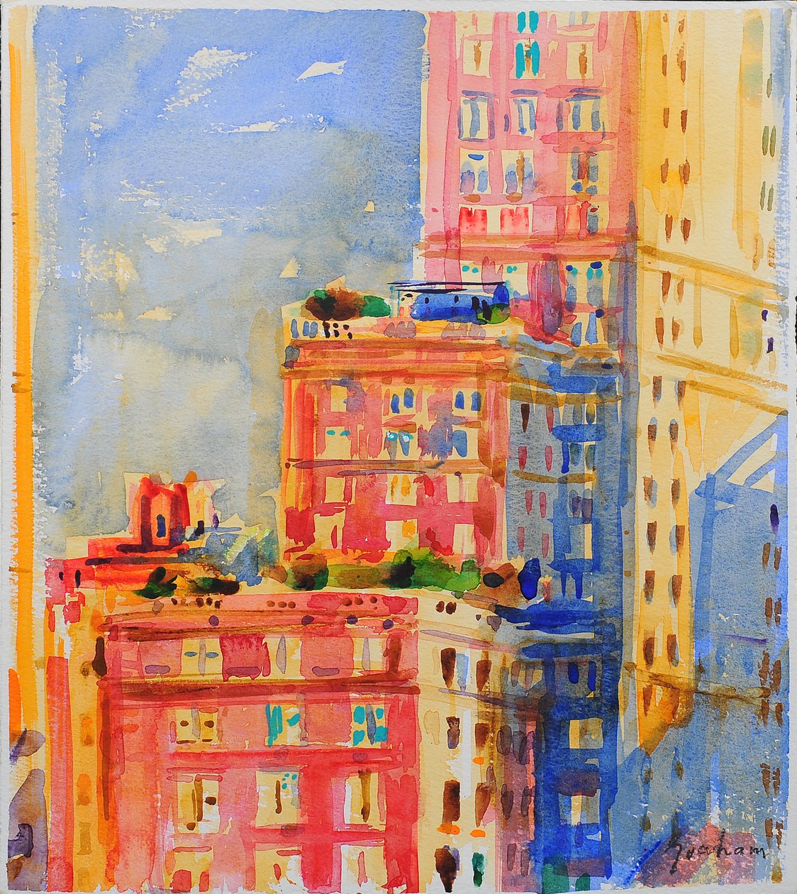 Vinduer i Upper East Side af Peter Graham (Contemporary)