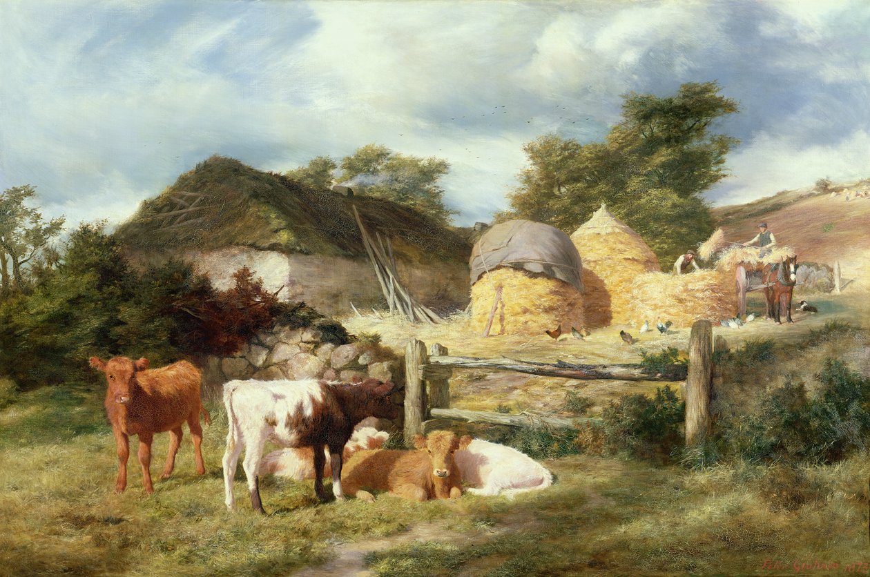 A Highland Croft, 1873 af Peter Graham