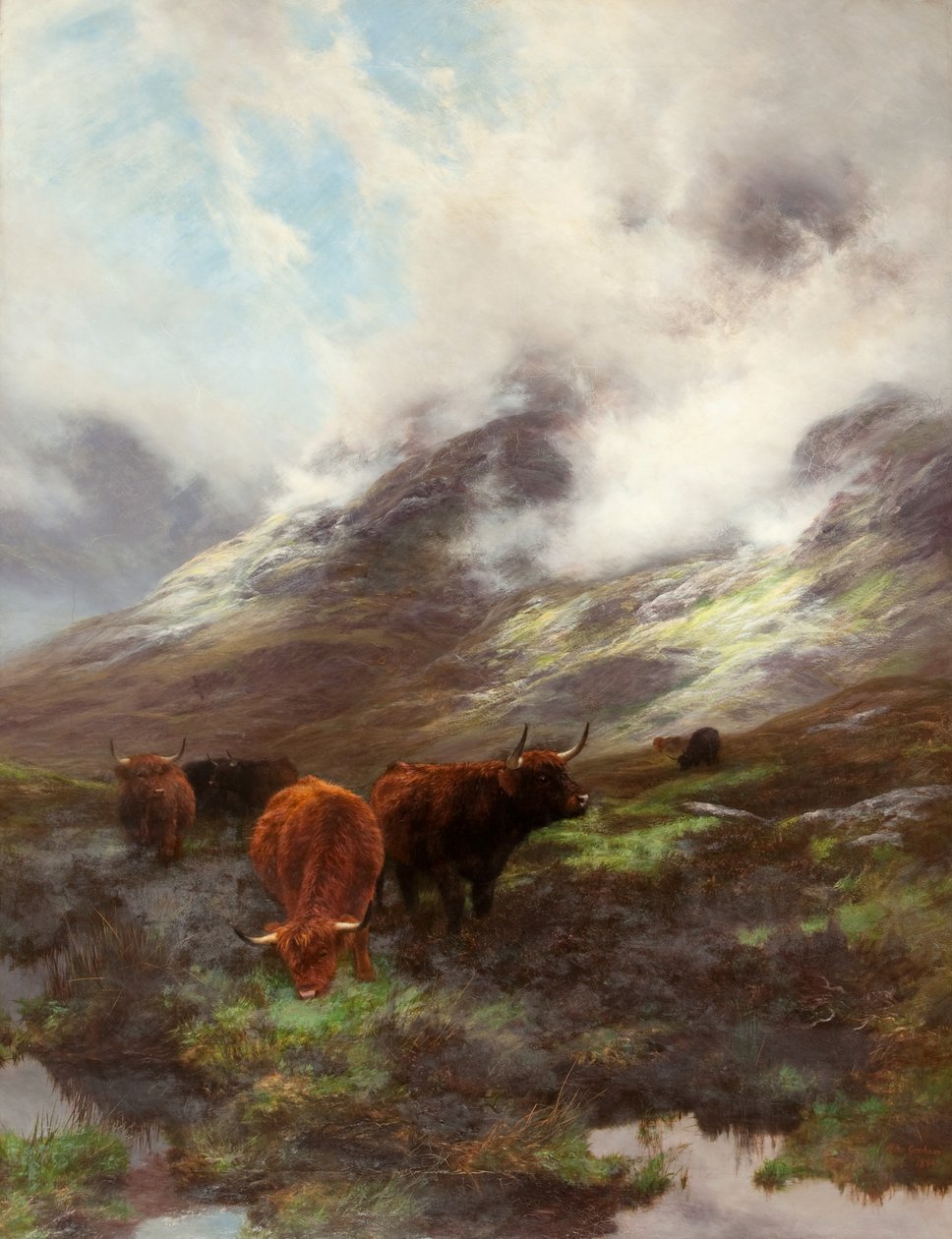 The Head of the Glen, 1894 af Peter Graham