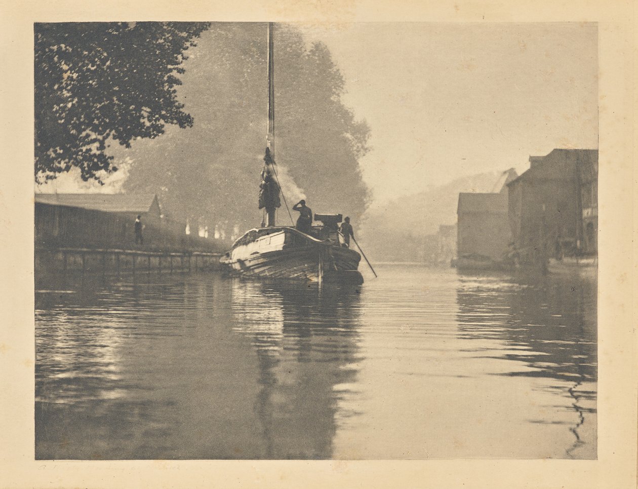 [En tåget morgen i Norwich] af Peter Henry Emerson