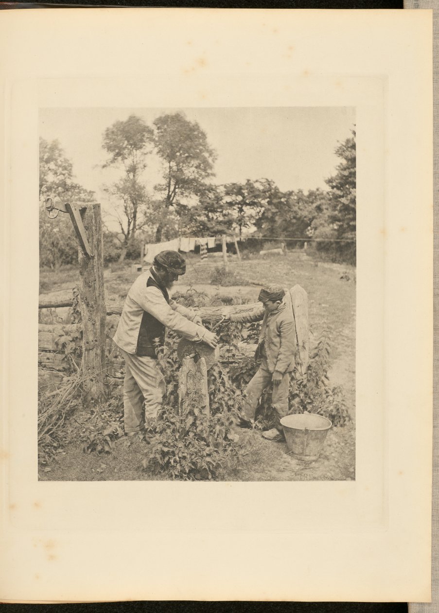 Ved slibestenen - en bondegård i Suffolk af Peter Henry Emerson