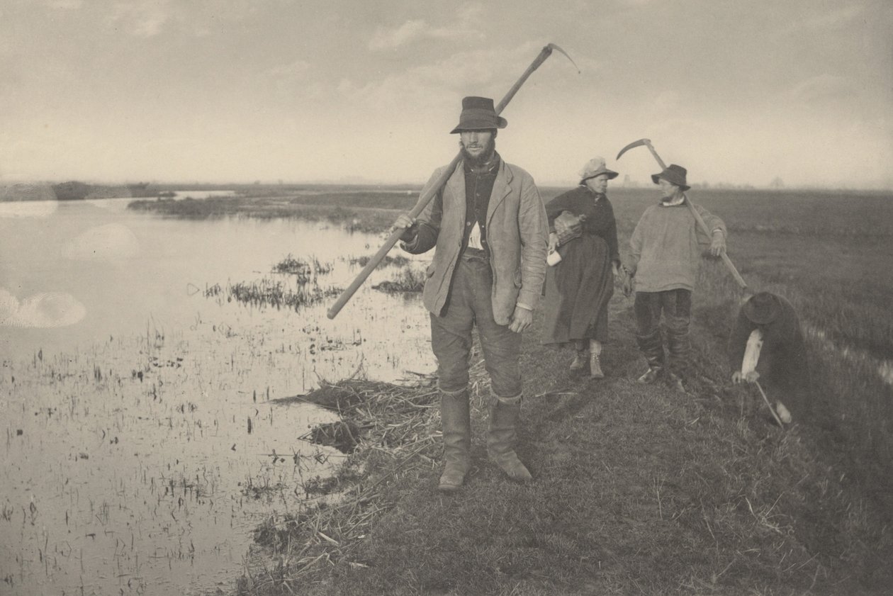 På vej hjem fra marsken,1886 (foto) af Peter Henry Emerson