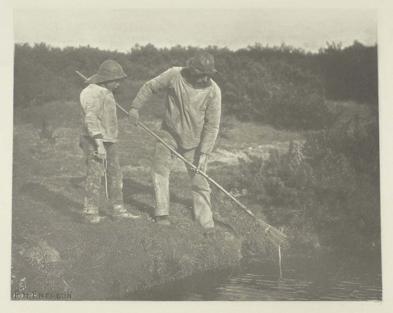 Åleplukning i Suffolk Waters af Peter Henry Emerson