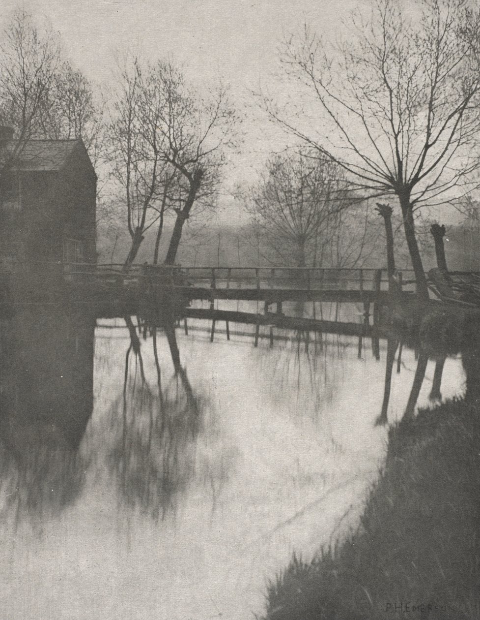 Gangbro nær Chingford af Peter Henry Emerson
