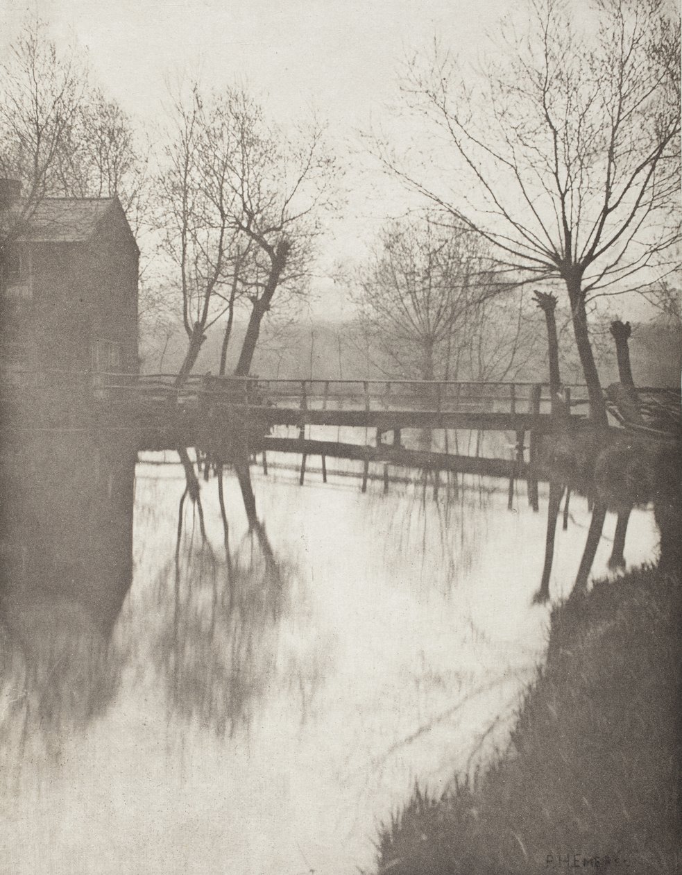Gangbro nær Chingford af Peter Henry Emerson
