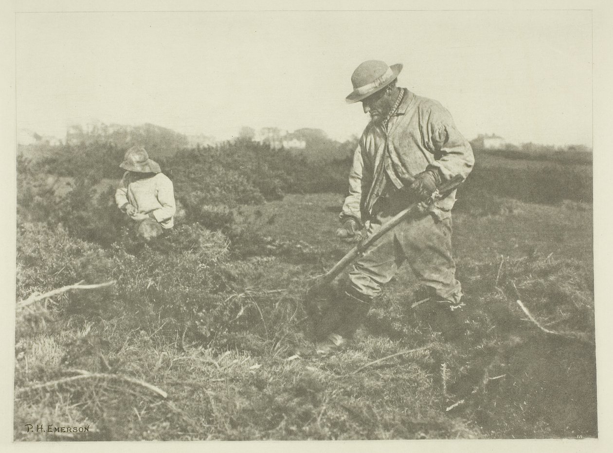 Furze-cutting på en Suffolk Common af Peter Henry Emerson